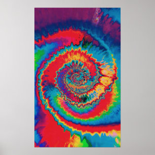 Krawatte-Dye-Spiral-Poster Poster