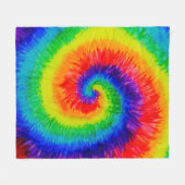 Krawatte-Dye-Swirl Fleecedecke (Vorderseite (Horizontal))