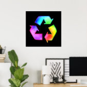 Krawatte-Dye-Symbol-Poster Poster (Heimbüro)