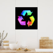 Krawatte-Dye-Symbol-Poster Poster (Küche)