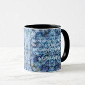 Krawatte-Dye-Tasse - Blue Mandala Tasse (VorderseiteRechts)