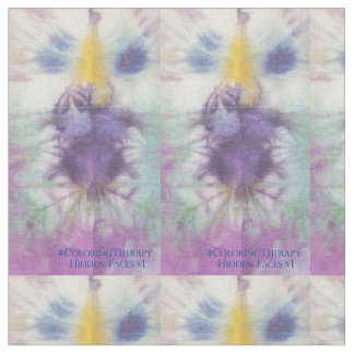 Krawatte-Dye-Versteckte Gesichter #1 Stoff