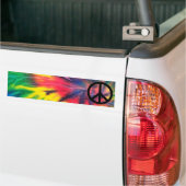 Krawatte Dyed Black Peace Sign Autoaufkleber (Auf Lkw)
