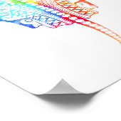 Krawatte Dyed Colors Stingray Poster (Ecke)