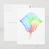 Krawatte Dyed Colors Stingray Postkarte (Vorne/Hinten)