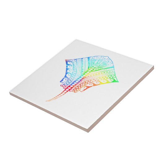 Krawatte Dyed Colors Tribal Stingray Fliese (Seite)