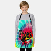 Krawatte Dyed Frog, Kinder Full Print Schürze (Getragen)