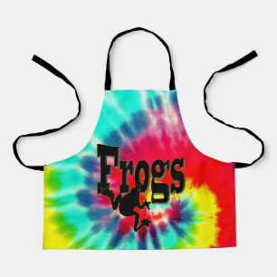 Krawatte Dyed Frog, Kinder Full Print Schürze