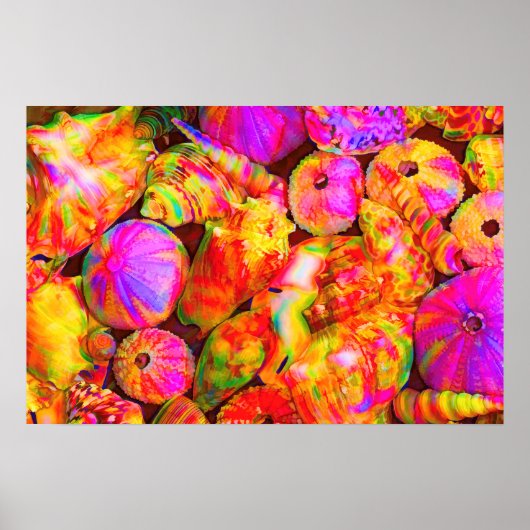 Krawatte Dyed Muscheln Poster (Vorne)