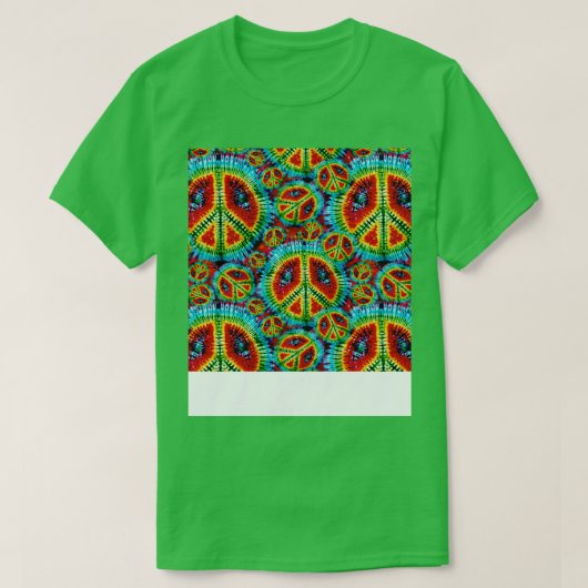 Krawatte Dyed Pattern Psychedelic Retro Vintag T-Shirt (Design vorne)