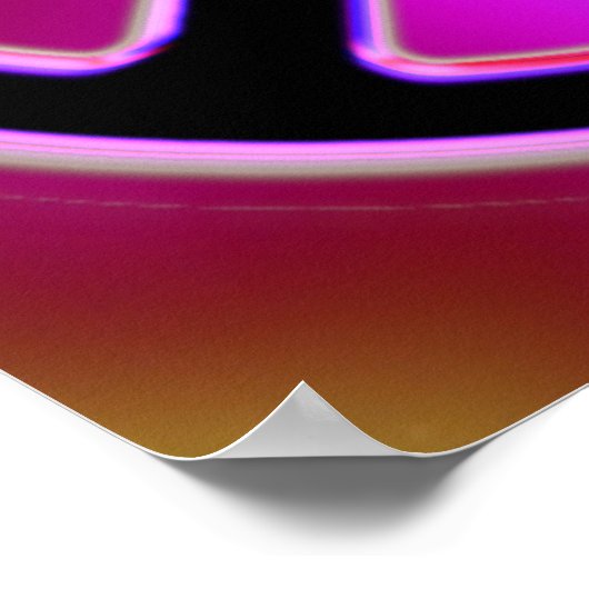 Krawatte Dyed Peace Sign Poster (Ecke)