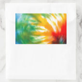 Krawatte Dyed Time Rechteckiger Aufkleber (Tasche)