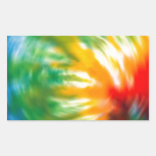 Krawatte Dyed Time Rechteckiger Aufkleber