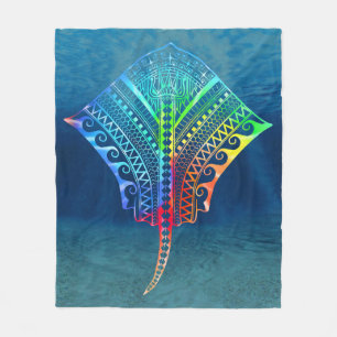 Krawatte Dyed Tribal Stingray Fleecedecke