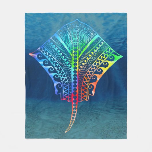 Krawatte Dyed Tribal Stingray Fleecedecke (Vorderseite)