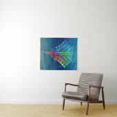 Krawatte Dyed Tribal Stingray Wandteppich (Beispiel (Horizontal))