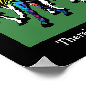 Krawatte-Dyed Zebra Poster (Ecke)