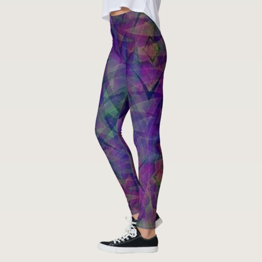 Krawatte Dyed Zig Zag Muster Leggings (Links)
