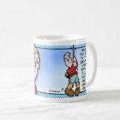 Krawatte ein Knoten und ein Fall an! Kaffeetasse (VorderseiteRechts)
