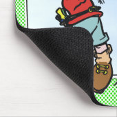 Krawatte ein Knoten und ein Fall an! Mousepad (Ecke)