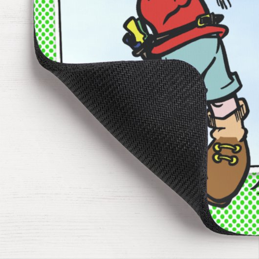 Krawatte ein Knoten und ein Fall an! Mousepad (Ecke)