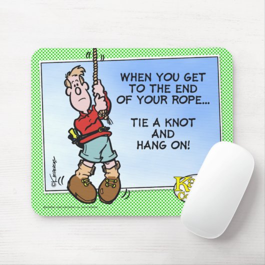 Krawatte ein Knoten und ein Fall an! Mousepad (Mit Mouse)
