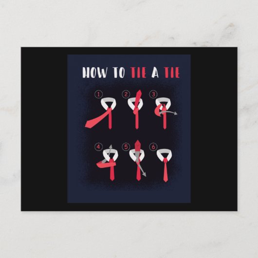 Krawatte einer Krawatte Postkarte (Vorderseite)