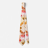 Krawatte eines künstlerisch karierten Herzmusters (Vorderseite)