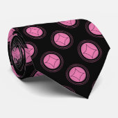 Krawatte einfach rivalisierend, leicht rosa (Gerollt)