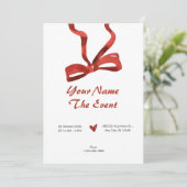 Krawatte Einladung (Stehend Vorderseite)