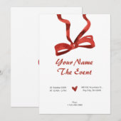 Krawatte Einladung (Vorne/Hinten)