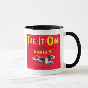 Krawatte es auf Apple-Aufkleber (rot) - Tieton, WA Tasse