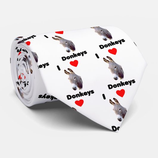 Krawatte Esel der Liebe I (Gerollt)