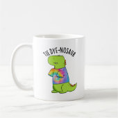 Krawatte-Farbstoff-Nosaur Funny Dinosaur Pun Kaffeetasse (Links)