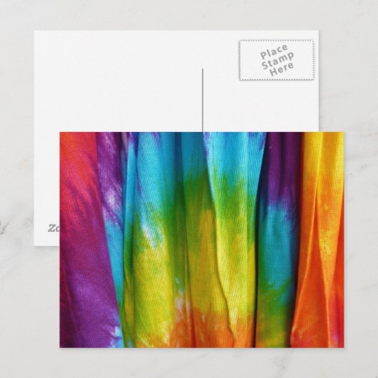 Krawatte-Farbstoff Postkarte (Vorne/Hinten)