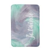 Krawatte-Farbton Lila grünes, farbiges Wasser in L Badematte (Vorderseite Vertikal)