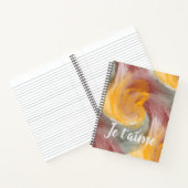 Krawatte-Farbton Orange Grüne Farbe Wasser Farbe i Notizblock (Innenseite)