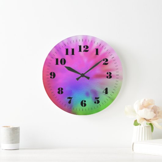 Krawatte-Farbuhr Große Wanduhr (Zuhause)