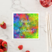 [Krawatte-Färbung] Psychedelisches Rainbow-Farbpap Serviette (Beispiel)