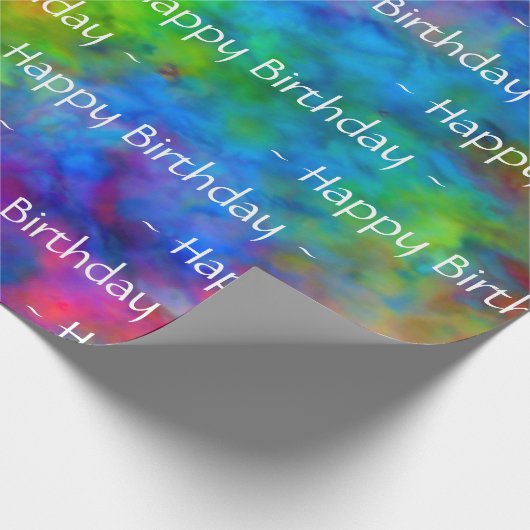 [Krawatte-Färbung] Rainbow-Farbpapier Geschenkpapier (Ecke)