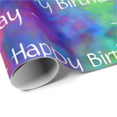 [Krawatte-Färbung] Rainbow-Farbpapier Geschenkpapier (Rolleneckpunkt)