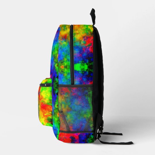 [Krawatte-Färbung] Regenbogenfarben Buchsack-Rucks Bedruckter Rucksack (Rechts)