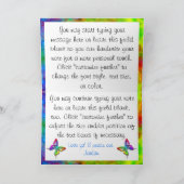 [Krawatte-Färbung] Regenbogenfarben Schmetterling Karte (Innenseite)