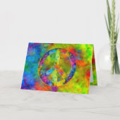 [Krawatte-Färbung] Regenbogenfarben - Symbol für d Karte (Vorderseite)