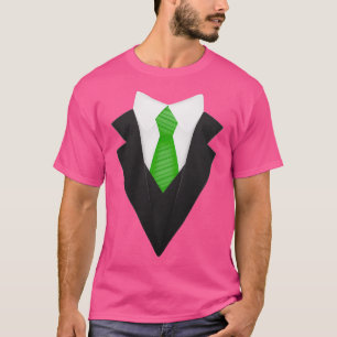 Krawatte Formalbekleidung in saurem Grün T-Shirt