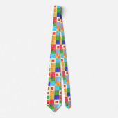 Krawatte für abstrakte Quadrate (Vorderseite)