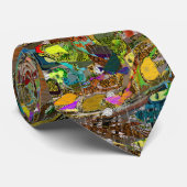 Krawatte für abstrakte Violine oder Viola-Kunstwer (Gerollt)