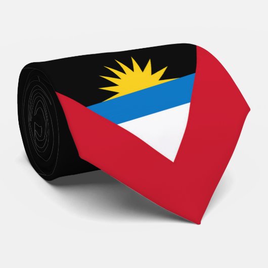 Krawatte für Antigua und Barbuda (Gerollt)