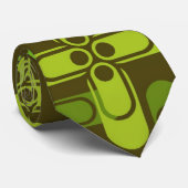 Krawatte für das Retro-Green-Gamer-Muster (Gerollt)