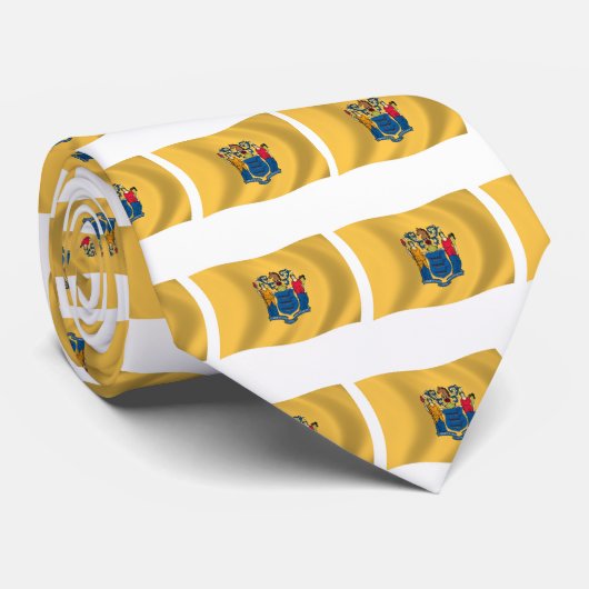 Krawatte für die Flagge New Jersey (Gerollt)